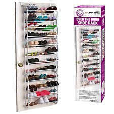 Over The Door Shoe Rack for 36 Pair