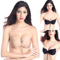 Lace Up Invisible Push Up Bra
