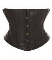 Mystical - Black Leather Corset