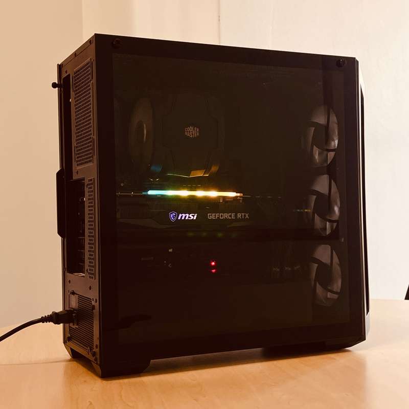 Coolermaster Mid Tower Gaming PC 3.4GHz 8-Core Intel Core i7-10700k (16GB RAM, 1TB NVME, GeForce ...