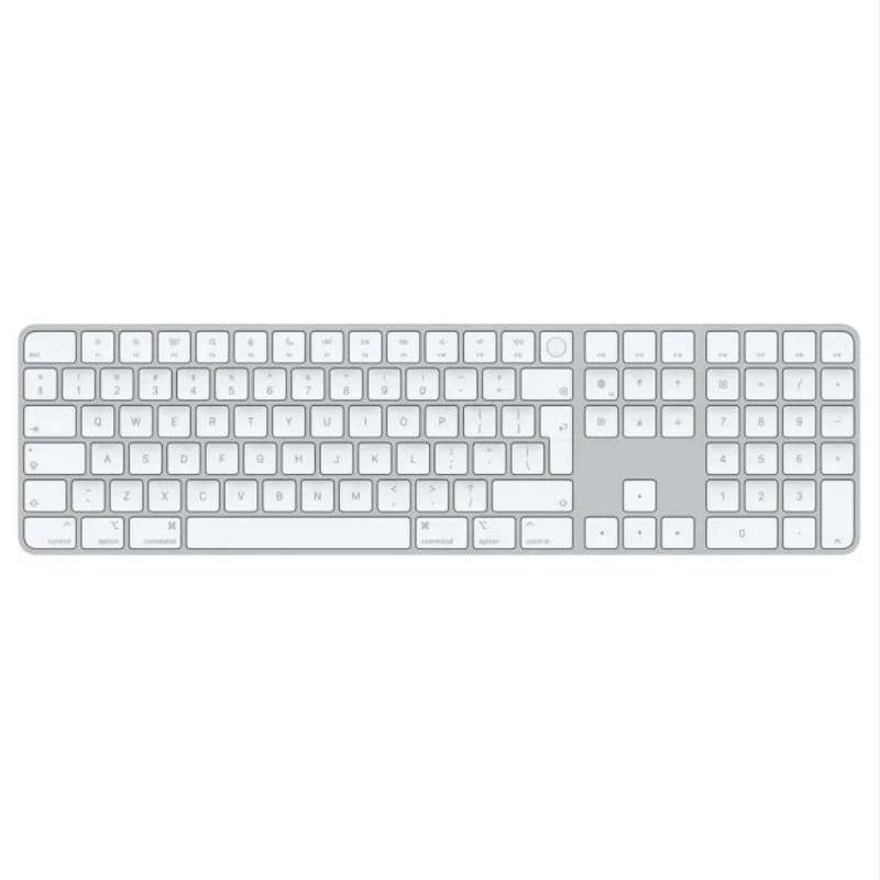 Apple Magic Keyboard with Numeric Keypad & Touch ID - International English (Silver) - Pre Owned ...