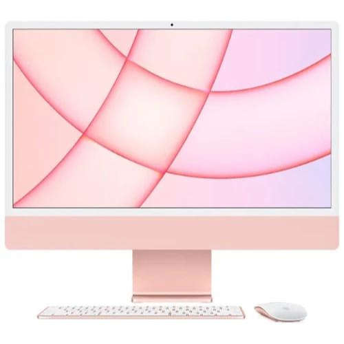 2021 Apple iMac 24-inch M1 8-Core CPU, 7-Core GPU (4.5K Retina, 8GB Unified RAM, 256GB, Pink) - N...