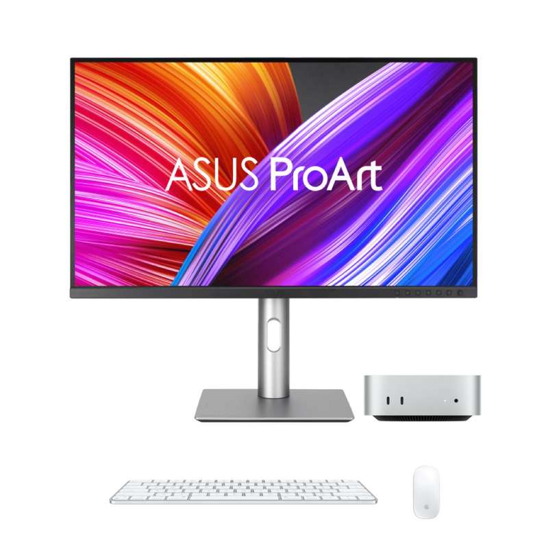 Combo Deal 2024 Apple Mac mini M4 (16GB RAM, 256GB SSD + ASUS ProArt Display + Keyboard + Mouse) ...