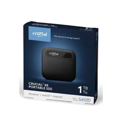 Crucial X6 Portable SSD Hard Drive (1TB)