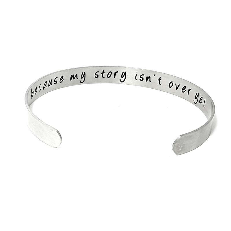 Semi-colon ; Stainless Steel Bangle