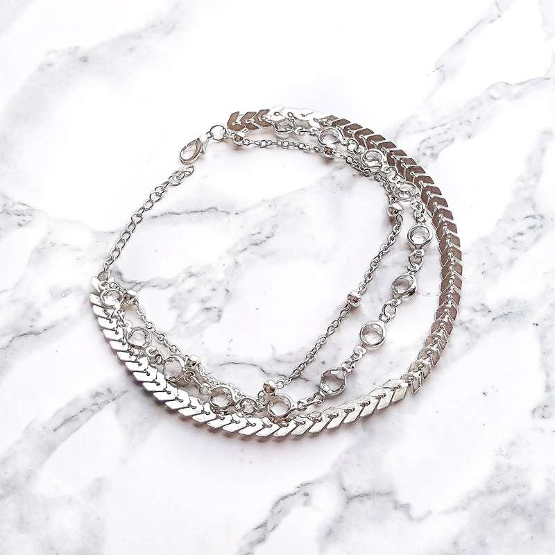 Spring Spirit Anklet- Silver