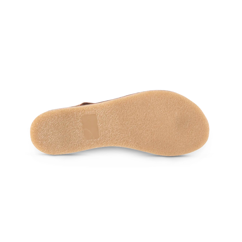 Veldskoen Ladies Plakkie - Thin Strap (Brown Leather)