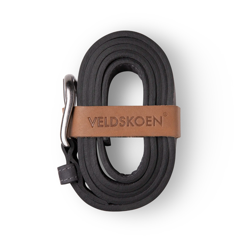 Full Grain Charcoal Belt 30mm (Charcoal Detail)