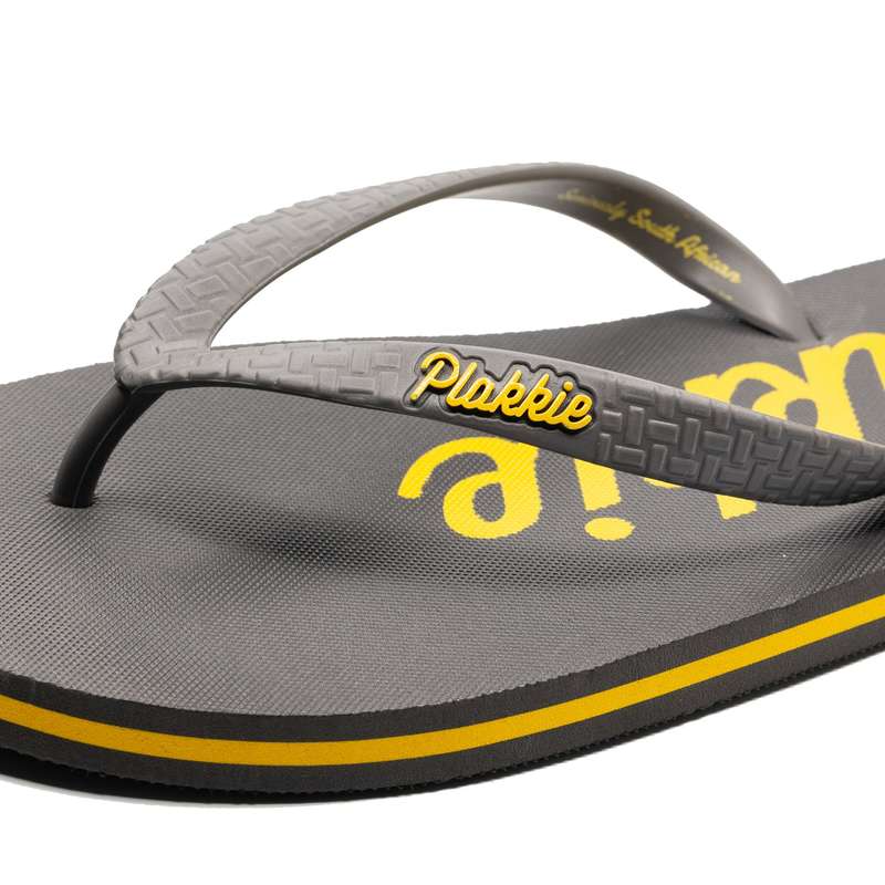 Plakkie Ushaka (Charcoal and Yellow) - 14