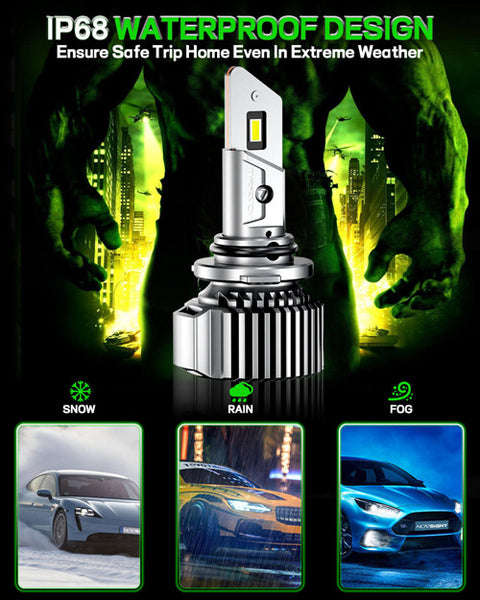 H4 led bulbs with driver