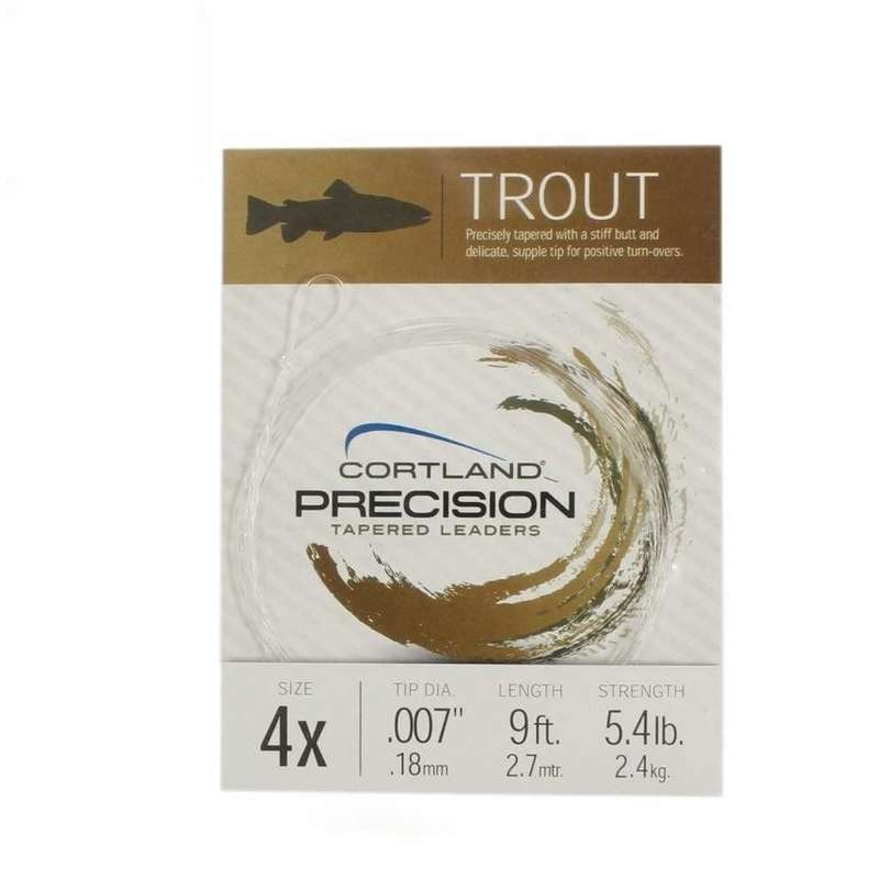 Cortland Fly Precision Tapered Leader 4X - 6X