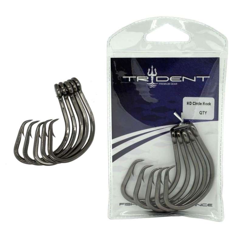 TRIDENT Heavy Duty Circle Hooks - #8/0 (5 pcs)