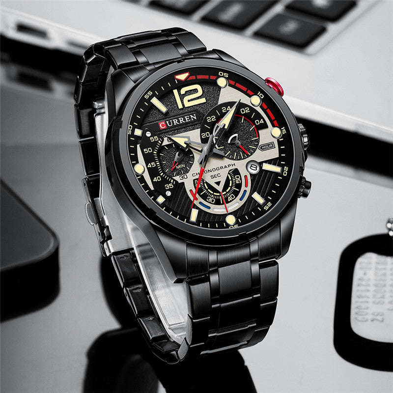 Curren 8395 Chronograph Black