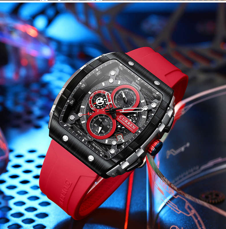 Curren 8442 Chronograph Red