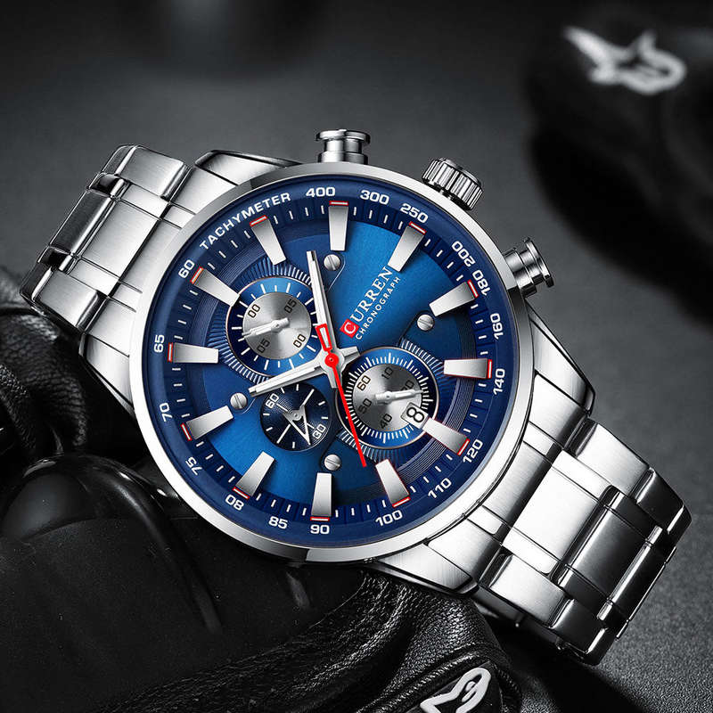 Curren 8351 Chronograph Silver