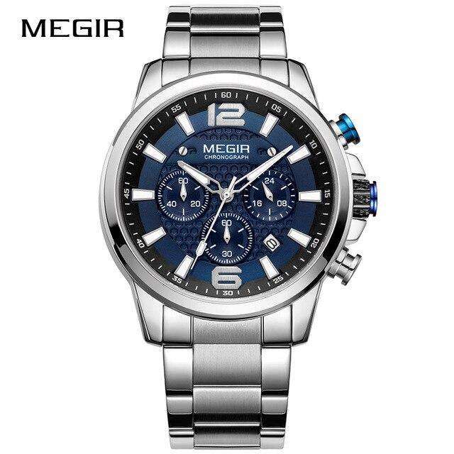 Megir 2156 Chronograph Silver