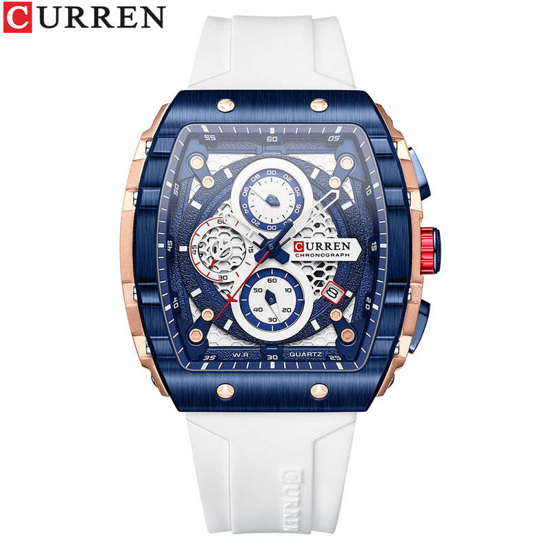 Curren 8442 Chronograph White