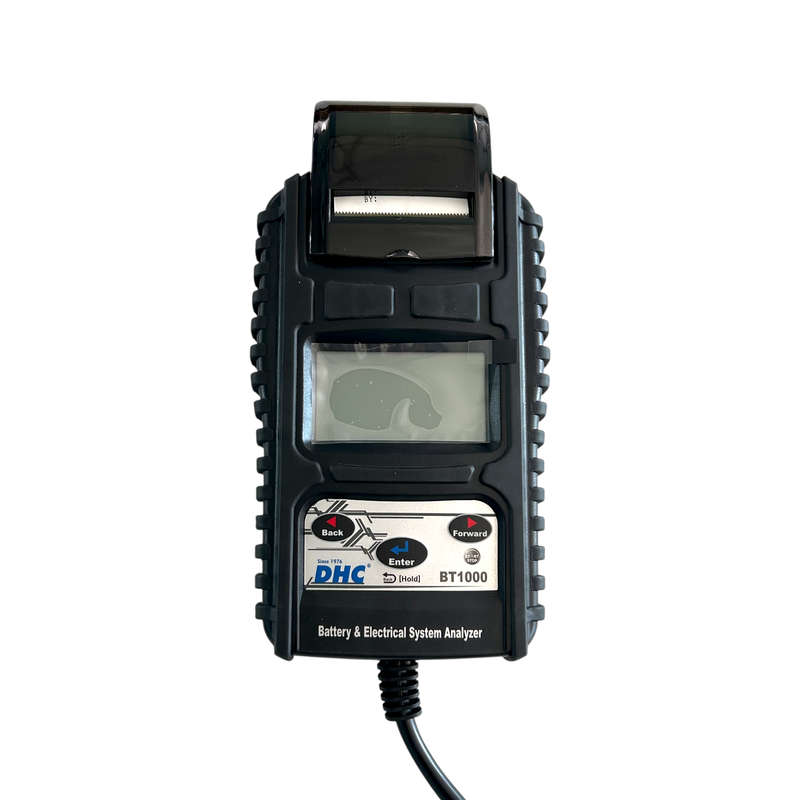 BT1000 | 6V & 12V Battery Tester & Electrical System Analyzer with Integrated Printer
