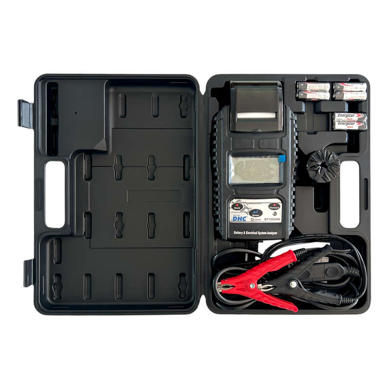 BT1000HD | 12V & 24V Heavy-Duty Battery Tester & Electrical System Analyzer with Printer