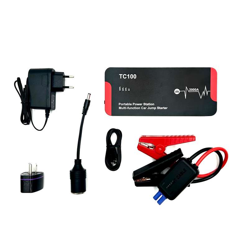 TC100 | Heavy Duty Multi Functional Jump Starter and UPS | Car Jump starter with AC output 18000m...