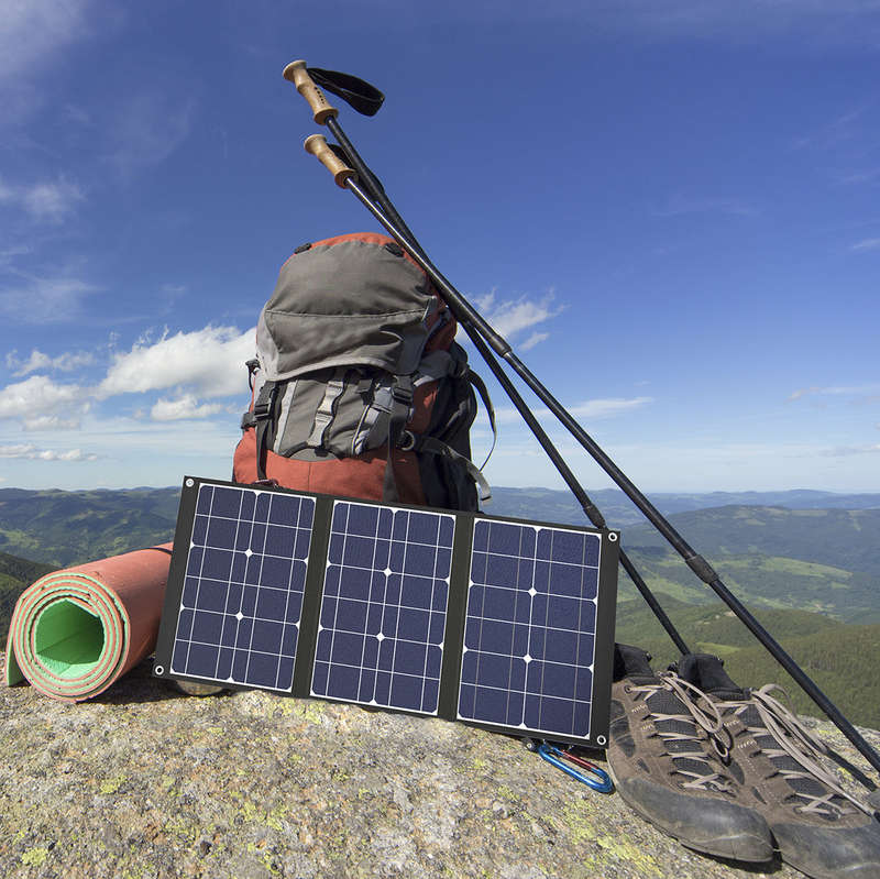 50W Foldable Portable Solar Panel | 18V Mono