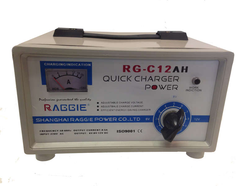 Raggie Quick Charger | 12AH Smart Car Battery Charger, RG-1086 RGC-12Ah