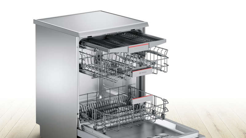 BOSCH DISHWASHER 13 PLACE SERIES 4 HYGIENE PLUS STAINLESS STEEL SMS46NI00Z