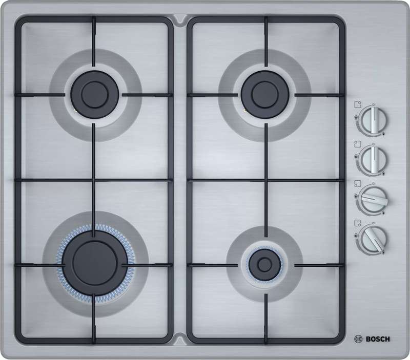 BOSCH 60CM GAS HOB STAINLESS STEEL SERIES 2 - PBP6C5B62M