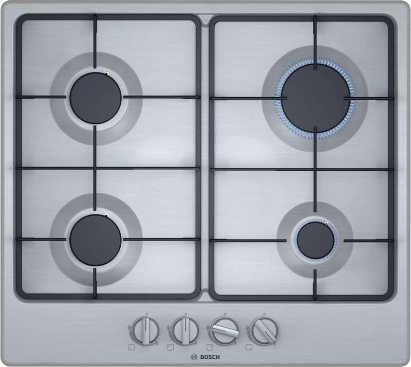 BOSCH 60CM GAS HOB SERIES 4 STAINLESS STEEL - PGP6B5B62Z
