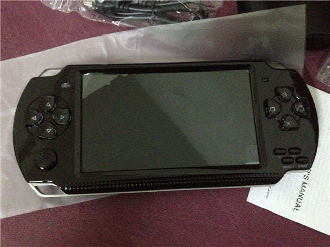handheld game console real 8GB Memory portable video game built in thousand free games - Black