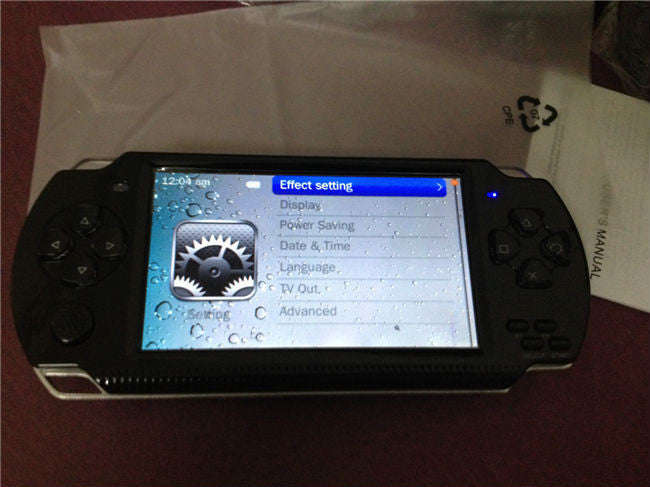 handheld game console real 8GB Memory portable video game built in thousand free games - Black
