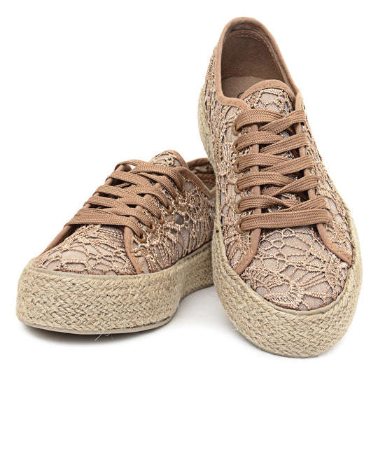 TomTom Ladies Casual Sneakers - Taupe