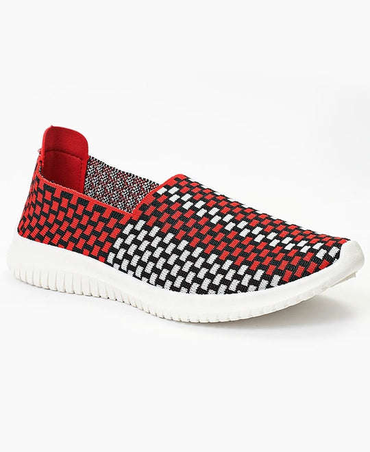 SOOZ LADIES' CASUAL SNEAKERS - RED