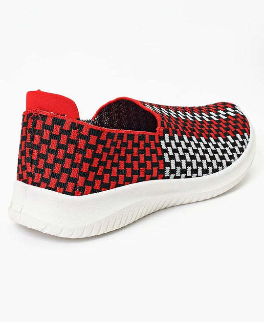 SOOZ LADIES' CASUAL SNEAKERS - RED