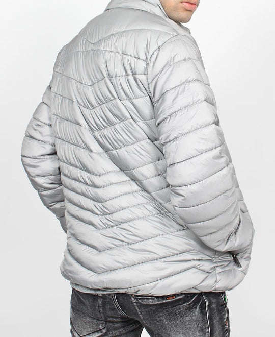 SOVIET MEN`S PUFFER JACKET - GREY