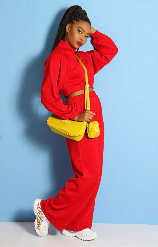 TOMTOM Ladies` Scuba Two Piece Wide Leg Tracksuit