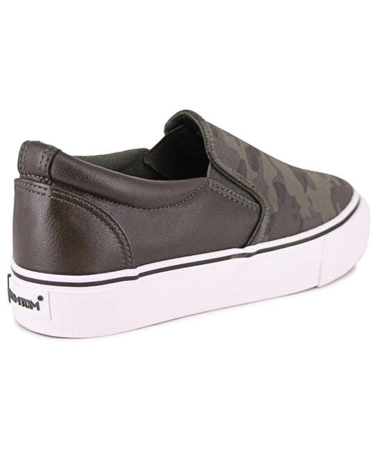 LADIES PLATFORM CAMO SNEAKERS OLIVE TOMTOM