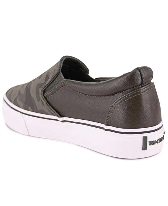 LADIES PLATFORM CAMO SNEAKERS OLIVE TOMTOM