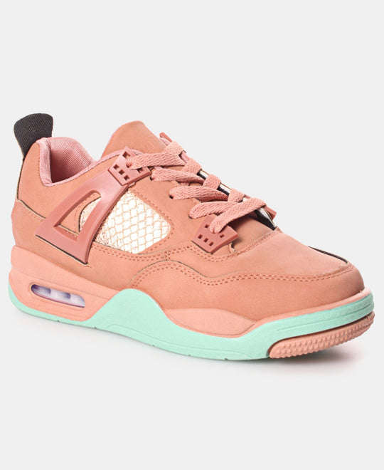 TOMTOM LADIES' SLASH EXOTIC SNEAKERS - MINK