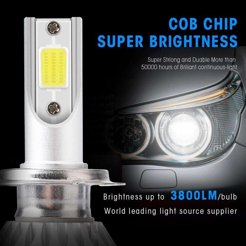 C6 LED Headlight Kit H1-6000k 3800 lumens