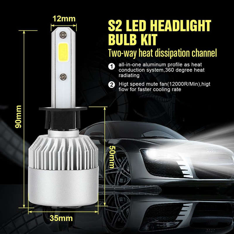 S2 40w h7 led Set