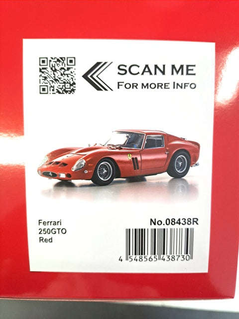FERRARI 250 GTO RED 1/18, DIECAST COLLECTABLES