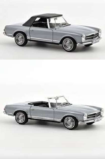 Mercedes-Benz 230 SL 1963 Grey 1:18