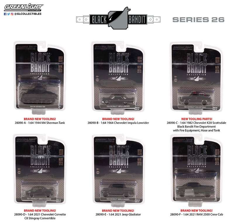 BLACK BANDIT S26 6 OFF IN BOX 1/64, DIECAST COLLECTABLES