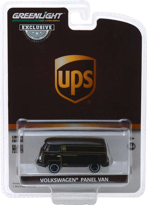 VOLKSWAGEN TYPE 2 PANEL VAN UPS 6 OFF IN BOX 1/64, DIECAST COLLECTABLES