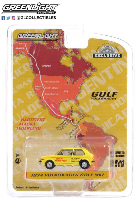 VW GOLF MK1 HARTETEST ALASKA-FEUERLAND  USA/TIERRA DEL 6 OFF IN BOX, DIECAST COLLECTABLES
