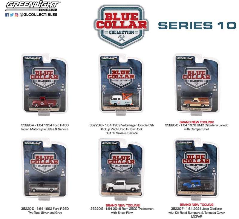 BLUE COLLAR COLLECTION S10 6 OFF IN BOX 1/64, DIECAST COLLECTABLES
