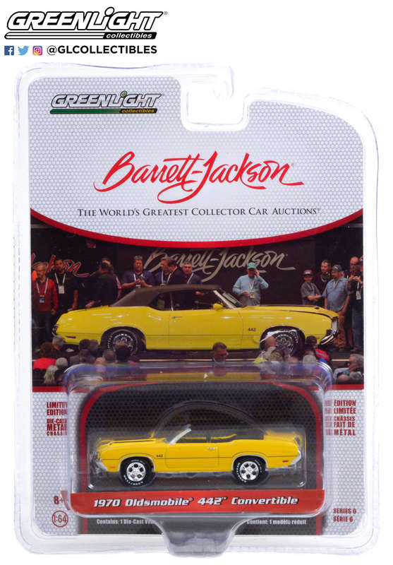 BARRETT-JACKSON SCOTTSDALE ED S6 OLDSMOBILE 442 CONV 6 OFF IN BOX, DIECAST COLLECTABLES