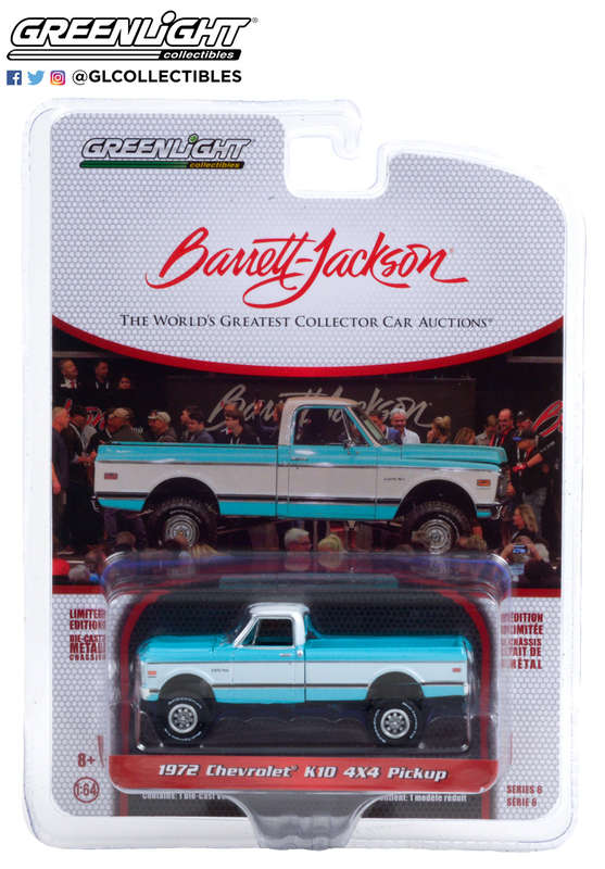 BARRETT-JACKSON SCOTTSDALE ED S6 CHEV K10 4X4 PICKUP 6 OFF IN BOX, DIECAST COLLECTABLES