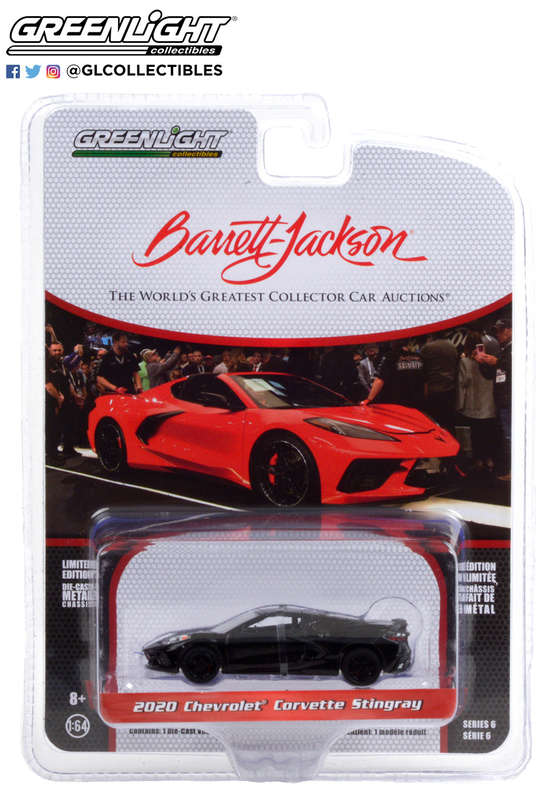 BARRETT-JACKSON SCOTTSDALE ED S6 CHEV  C8 STINGRAY 6 OFF IN BOX DIECAST COLLECTABLES